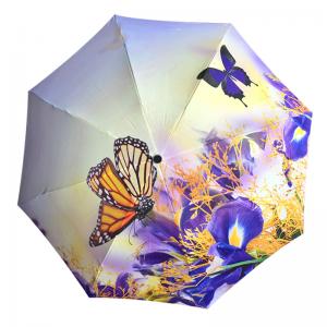 Creative Umbrella Customized Logo Digital Printing Triple-fold Umbrella