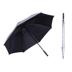 Auto open EVA soft handle silver coating uv protection promotion golf size rain umbrella