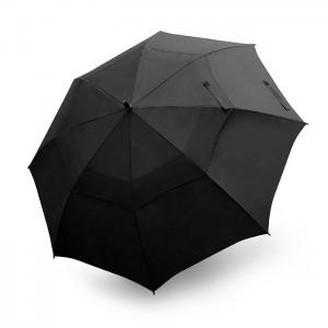 Fantastic Double black stick super protect against wind and rain golf umbrella